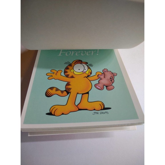 Garfield Words To Live By Postcard Book 30 Different Jim Davis Comic Cat 1990 - Picture 3 of 10